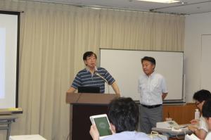 藤野施設長と本日の運営担当理事の杉山先生
